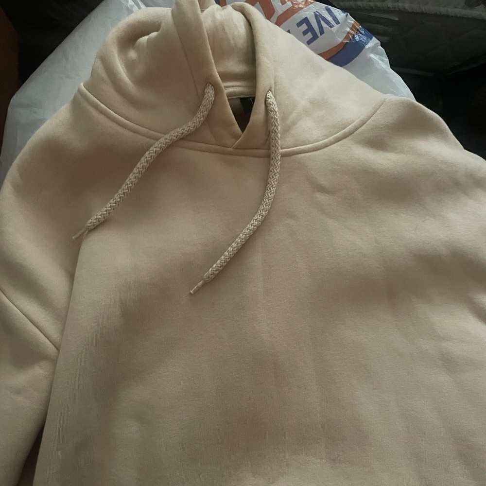 Topshop beige hoodie